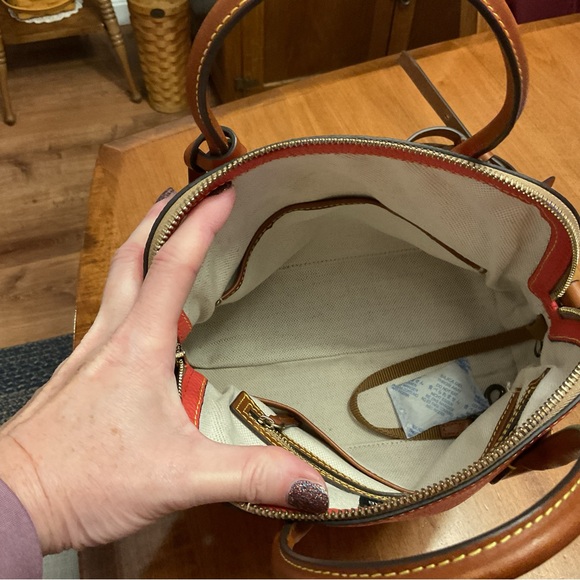 Dooney & Bourke Geranium Pebble Leather Satchel and Wallet Set - Picture 6 of 14